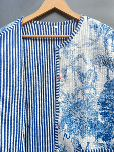 Edredón Acolchado Hecho a Mano en India, 100% Algodón Ecológico, Antiarrugas, Transpirable, de Secado Rápido, con Estampado Digital y Bolsillo Frontal, para Otoño/Invierno - Product Image 5