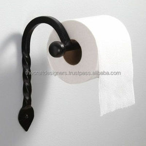 Porte-papier toilette mural en fer rustique pour salles de bains de style campagnard, ajoutant un style antique et une commodité fonctionnelle - Product Image 6