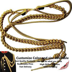 Cordón de Aiguillette Dorado con Etiquetas Doradas, Aiguillette Dorado Marino - Product Image 2