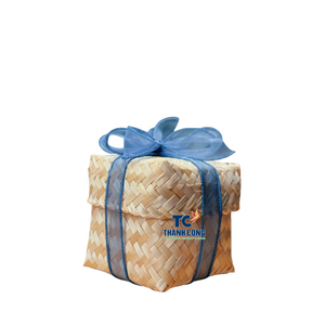 PANIERS EN BAMBOU Tissé Naturel pour Rangement Élégant Magnifiques PANIERS EN BAMBOU POUR LA DÉCORATION À LA MAISON ET LES Occasions Festives - Product Image 1