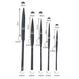 BEST PRICE Needle File Set 5 Sizes Half Round Files <b>Smooth</b> Cut Natural Finish DIY Industrial Grade Steel American Pattern - Product Image 5