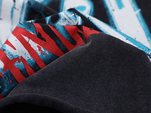 First Row Streetwear 260g Heavyweight Cotton T-shirt Oversized High Street Style Vintage Wash Custom Print in Stock Wholesale - Product Image 5