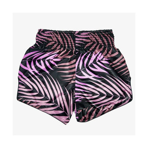 Geometric Satin Muay Thai Shorts <b>Professional</b> Kickboxing Training Trunks High Elastic Waistband Lightweight Gym Apparel - Product Image 4