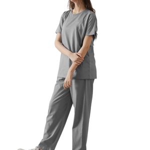 Wholesale Custom Women Latest Design <b>Tracksuit</b> 100 Cotton Solid Color Casual Fitness Jogger Set Custom Sportswear Outfit - Product Image 5