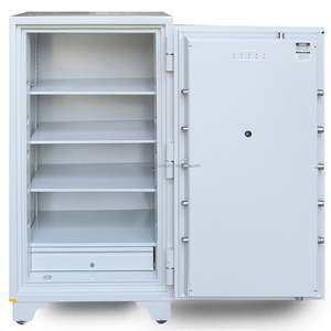 WELKO Fire Resistant Cabinet FRC3 DK White <b>Key</b> <b>Lock</b> Fireproof <b>Safe</b> Dimensions L800xw450xh400mm - Product Image 2