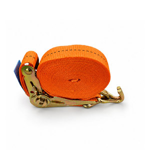 Correa de Amarre de Carga con Trinquete de Poliéster de Alta Resistencia de 1 Pulgada y 25 mm, 800 kg, con Gancho Doble en J y Logotipo Personalizado - Product Image 3