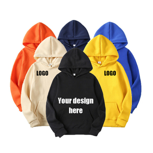 เสื้อฮู้ดดี้สีเบจแบบยูนิเซ็กซ์ ทรงปกติ ผ้าฝ้ายเฟรนช์เทอร์รี่ สวมใส่สบาย มีกระเป๋า เหมาะสำหรับใส่ในฤดูใบไม้ร่วง - Product Image 5