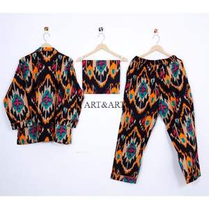 ชุดนอนผ้าฝ้ายผสมสำหรับผู้หญิง 2 ชิ้น คุณภาพสูง ระบายอากาศได้ดี  สามารถปรับแต่งสีและโลโก้ได้ เหมาะสำหรับฤดูร้อน - Product Image 5