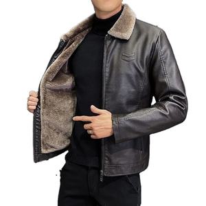 Blouson en cuir réfléchissant de sécurité pour hommes, haute visibilité, tenue de motard, équipement de conduite nocturne en cuir véritable - Product Image 2