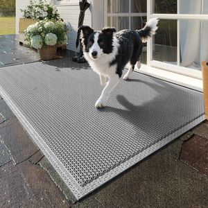 Tappetino Antiscivolo per Porta d'Ingresso 20 X 31, Resistente, con Drenaggio, Cattura Sporco, Tappeti in Gomma per Esterni per Ristoranti e Uso Commerciale - Product Image 1