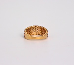 Bague en or jaune massif 14 carats avec diamant de laboratoire rond de 1 carat, bande polie brillante, certifiée IGI GIA, bijoux de fiançailles et de mariage - Product Image 3