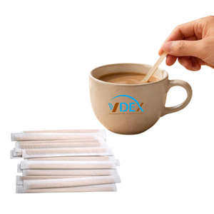 ไม้คนกาแฟห่อกระดาษ ขนาด 90 × 6 × 2 มม. บรรจุแยกชิ้น ไม้คนแบบใช้แล้วทิ้ง - Product Image 1
