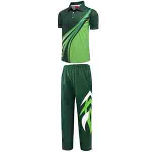 Maillot de cricket sublimé à manches courtes de qualité supérieure, séchage rapide, uniforme sportif d'équipe pour hommes, vente en gros - Product Image 1