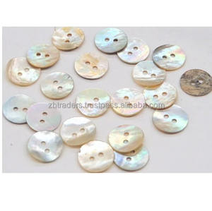 กระดุมเปลือกหอยแบบคลาสสิก4รูจากอินเดียติดกระดุมเสื้อกระดุมเสื้อผ้าคุณแม่ประดับมุกสุดหรู - Product Image 2