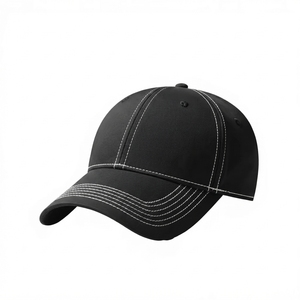 Gorra de Béisbol Lisa de Poliéster 100% al por Mayor, Gorra de Béisbol Deportiva de 6 Paneles de Color Sólido para Hombre - Product Image 1