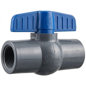 Vanne à boisseau sphérique en PVC, raccord de tuyauterie en plastique fileté, connecteur de contrôle du débit d'eau, solutions pour systèmes d'irrigation, de plomberie et d'approvisionnement industriel - Product Image 5