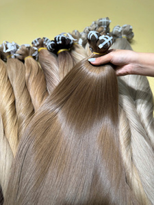 Virgin Human Hair Extensions Bulk <b>Body</b> <b>Wave</b> Super Double Drawn Ends Machine Weft Vietnamese Hair Weave - Product Image 5