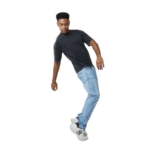 Puff Màn Hình Quá Khổ T-Shirt Axit Rửa Boxy Cộng Với Kích Thước Áo Sơ Mi Biểu Tượng Tùy Chỉnh Màn Hình In Thêu Được Thực hiện Trong Thái Lan - Product Image 1