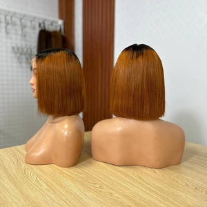 วิกผมบ๊อบขายดี วิกผมเวียดนามแท้ วิกผมหน้าผากลูกไม้ วิกผมมนุษย์แบบไม่ต้องใช้กาว วิกผมปิดหน้าผากลูกไม้แบบตรง วิกผมลูกไม้แบบสั่งทำพิเศษ - Product Image 3