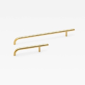 Minimalist Brass black Matt Pull Door Handles for <b>Wardrobe</b> Closet Storage Furniture Durable Drawer Pull <b>Hardware</b> Storage Closet - Product Image 3