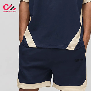 เสื้อยืดและกางเกงขาสั้นผู้ชายราคาถูก ชุดฤดูร้อน เสื้อแขนสั้นและกางเกงขายาว แฟชั่นขายส่ง ระบายอากาศได้ดี ชุดลำลองสำหรับวิ่ง - Product Image 3