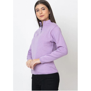 Top de punto premium con media cremallera, elegante y cómodo para usar todo el día, de exportador indio a un precio inmejorable. - Product Image 1