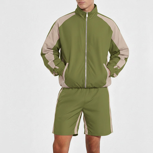 Unisex Winter Printed Windbreaker Shorts Set Breathable Quick Dry High Street Style Custom Logo - Product Image 6