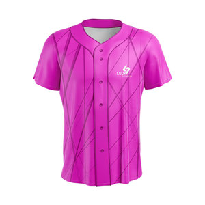 เสื้อเบสบอลพิมพ์ลายดิจิทัลแขนสั้นสำหรับผู้หญิงไซส์พลัส  ผ้าโพลีเอสเตอร์ 100% ระบายอากาศได้ดี แห้งเร็ว พร้อมโลโก้ด้านหน้า - Product Image 4
