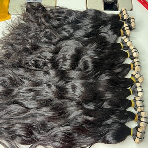 CDYHAIR Vietnamese Tape Natural Wavy Top Grade Human <b>Hair</b> Extensions Machine Double Weft Soft Flowing Wave Texture Unprocessed - Product Image 2