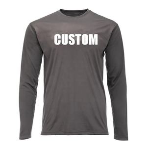 Chemises de pêche en jersey à col rond, design camouflage, protection solaire UPF50+, 100% polyester et élasthanne, sublimation - Product Image 4