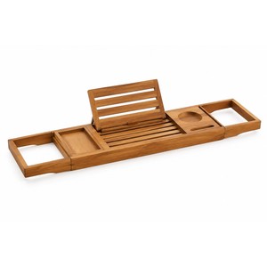 Planche de bain en bois d'acacia en gros |   Plateau de spa au miel naturel en vrac - Product Image 1