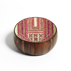Elegante Tazón Islámico para Iftar Hecho a Mano con Madera de Mango y Estampado Esmaltado para Suministros de Ramadán - Product Image 2