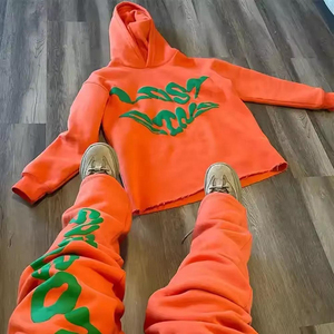 100% Cotton Winter Hooded Casual <b>Pullover</b> for Custom Logo High Quality Tracksuit for <b>Men</b>-Wholesale Price - Product Image 2