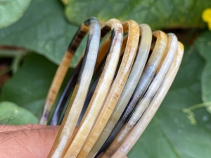 Natural Polished Eco-Friendly Buffalo Horn <b>Bangle</b> <b>Bracelets</b>-Modern by Belladec Natural Color Pattern Polished Finish - Product Image 2