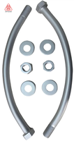 Boulon d'ancrage ovale galvanisé haute résistance pour le renforcement du béton, la toiture, l'utilisation industrielle, avec protection anticorrosion