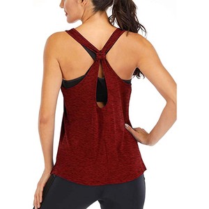 Women’s Racerback Workout Tank <b>Top</b> Seamless Breathable Yoga Fitness Sleeveless Activewear Shirt - Product Image 4
