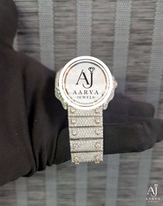 Luxury Moissanite Mechanical Watch Stainless Steel Case Sapphire Crystal Dial Fully Iced Analog Bracelet 20mm Vintage Unisex - Product Image 3
