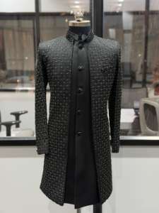 Traje Indo-Occidental de 3 Piezas a la Moda de Proveedor Indio para Bodas o Compromisos, Disponible en Grandes Cantidades - Product Image 5