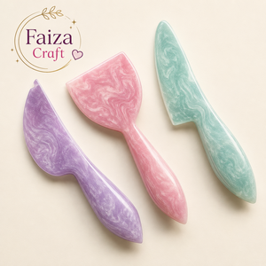 Classic Royal Elegant Multi-color <b>Cheese</b> <b>Knife</b> <b>Set</b> Handmade Polished Luxurious Peach Resin Eco-Friendly Dishwasher Safe European - Product Image 4