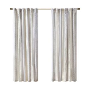 Tappeto a righe in Poly stampato pannello tenda con fodera elegante mantovana per la decorazione della casa - Product Image 3