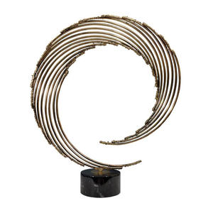 Pieza de Arte de Aluminio de Diseño Interior de Lujo – Decoración Metálica Abstracta Contemporánea - Product Image 4