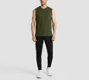 New Design olive color Men Muscle Workout Sports Gym <b>Vest</b> Bodybuilding <b>Stringer</b> Sleeveless Tank Top for Men - Product Image 5