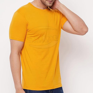 T-shirt décontracté pour homme de qualité supérieure, col rond, manches courtes, polyester/coton, écologique, séchage rapide, respirant, personnalisé - Product Image 4