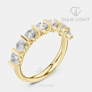 Bague de mariage en or blanc 14 carats avec diamant de laboratoire certifié IGI, taille ronde 1,47 carat, bijou raffiné, cadeau pour fiançailles, mariage ou anniversaire - Product Image 6