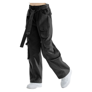 Pantalones Anchos de Cintura Alta Cosh Sports, Jeans Holgados Negros para Estilo Urbano y Casual - Product Image 2