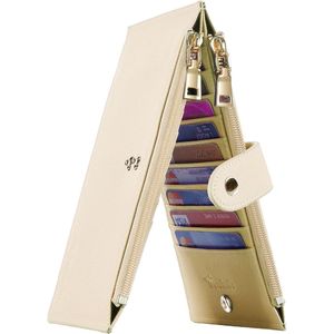 Portefeuille multi-cartes RFID de grande taille pour femmes, avec poche zippée, porte-cartes de crédit - Product Image 1