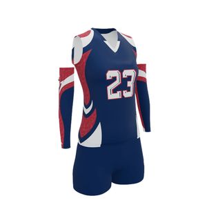 Conjunto de Uniforme de Voleibol Personalizado por Sublimación para Mujer, Camiseta sin Mangas, Pantalones Cortos, Mangas de Compresión, Ropa Deportiva para Entrenamiento y Partidos - Product Image 4