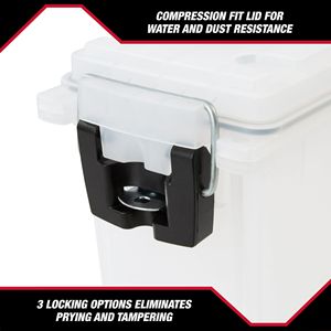 Frost Locking and <b>Stacking</b> Utility Tool <b>Box</b> Durable <b>Plastic</b> 11.5" X 5.06" X 7.25" 2-Pack - Product Image 5