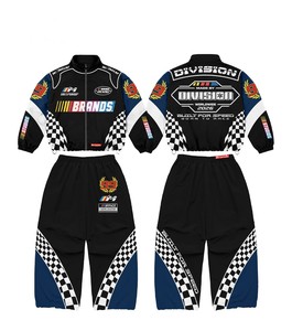 Combinaison de course une pièce ignifuge pour hommes adultes, tenue d'entraînement et de course moto et automobile, kits, Source transfrontalière Laser - Product Image 2