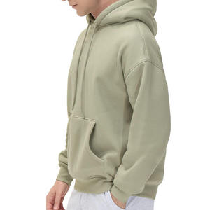 Sudadera con Capucha de Forro Polar Grueso para Hombre, 100% Algodón, Transpirable, de Secado Rápido, Estilo Casual Urbano con Bolsillo - Product Image 1